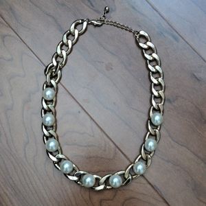 BaubleBar Pearl Chain Statement Necklace